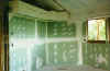 Greenboard is used on all interior walls and ceilings.